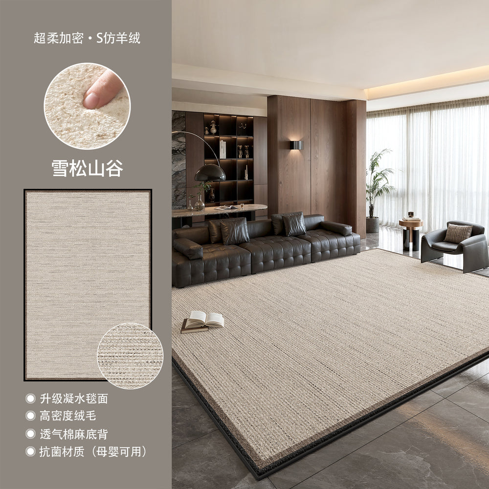 Distributed carpet living room crystal velvet thickenedwaterproof anti-fouling for home bedroom sofa coffee table floor mat large area full paving