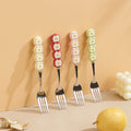 Cute and creative stainless steel cake & dessert spoons & forks - adorable animal fruit forks & coffee spoons - home tableware