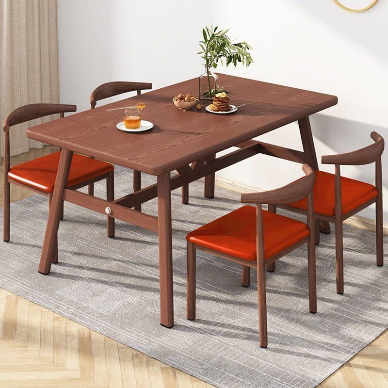 Dining table small apartment for home modern casual dining table and chairs commercial fast food restaurant table and chair combination dining table rectangular table