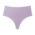 European and american seamless ice silk women's panties high waist invisible solid color briefs ladies comfortable plus size underwear wholesale