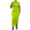 D557 women's foreign trade summer  new fashionable elegant banquet evening dress long gown african cross-border dress