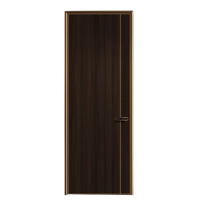 Paint-free solid cross-border aluminum wood door bedroom door entrance door hotel door wooden door swing single door solid wood composite light luxury