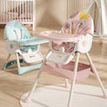 Baby high chair - foldable feeding chair for infants and toddlers - multifunctional dining chair and seat for home use
