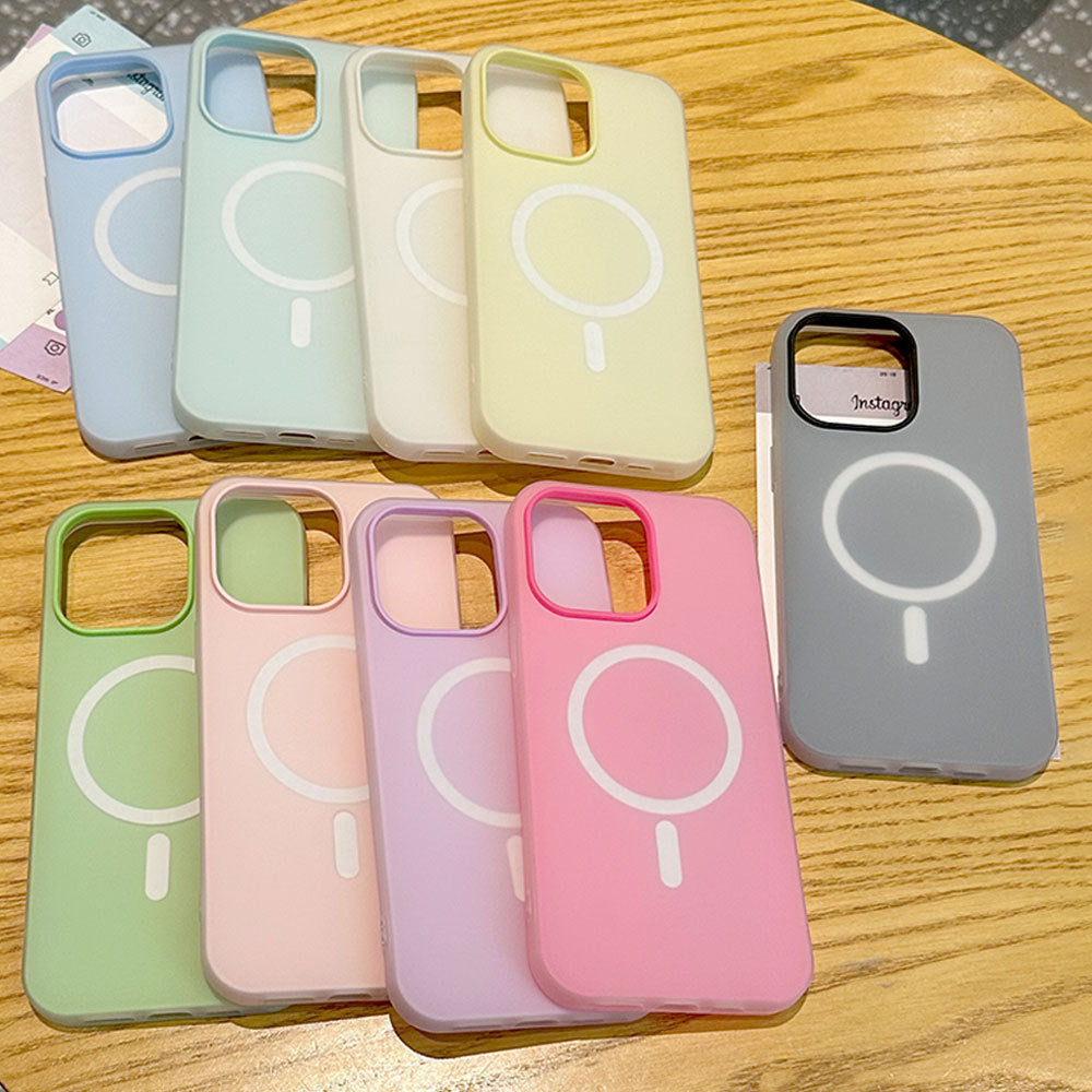 2-in-1 jelly magnetic case for iphone 16 pro max, apple 15 skin-feel matte protective cover for iphone 14