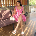 European and american style export sweet minimalist women's dress - age-defying, waist-defining, light luxury a-line dress with spaghetti straps, v-neck, and sleeveless design for spring and summer