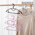 Wide shoulder clothes hanger, thickened version, non-marking, non-slip for home clothes hanger, durable export cross-border exclusive plastic clothes hanger
