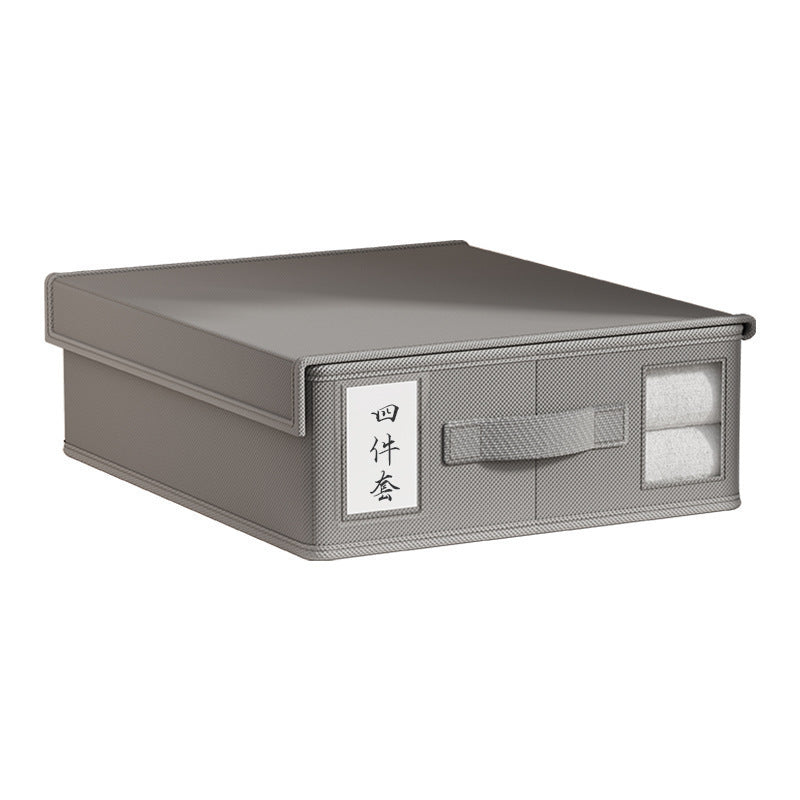 Non-woven bed sheet four-piece  hot-selling new product storage box with lid wardrobe sorting storage box drawer storage
