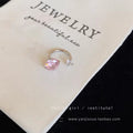 Luxury blue titanium steel stud earrings for women - 2026 new arrival, trendy horseshoe ear cuff earrings, elegant ear jewelry