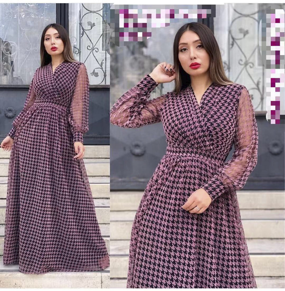 Aliexpress   new european and american foreign trade  chiffon maxi dress african plus size socialite fairy dress