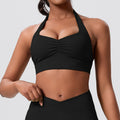 new arrival halter back sports vest running pilates fitness wear outdoor sports tops yoga wear