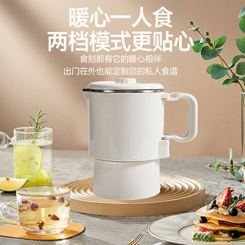 Foldable water kettle, cross-border electric kettle, mini portable stainless steel kettle, travel & business trip thermos kettle