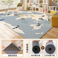 Removable and washable carpet kids room machine washable reading area double layer washable floor mat winter climbing mat bedroom bedside blanket