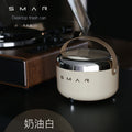 Kitchen wall-mounted trash can - hands-free, lid & rolling wheel, removable, wet & dry separation, large capacity storage bin