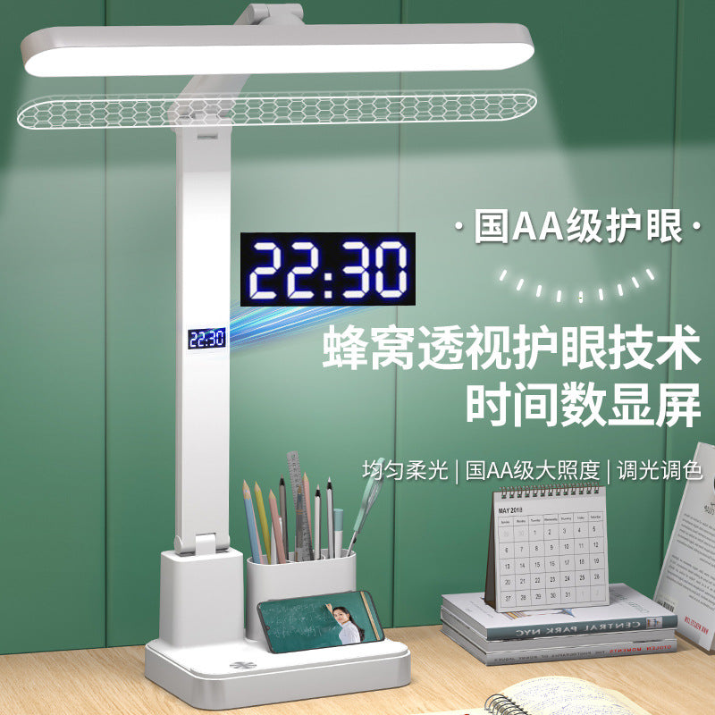 Wholesale led folding desk lamp - student study, eye protection, dorm room, kids' bedside, rechargeable, timer, reading night light