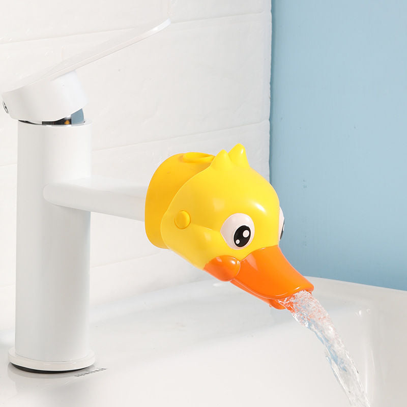 Factory direct: baby & kids silicone hand washing aid - anti-splash extended spout faucet extender for sinks