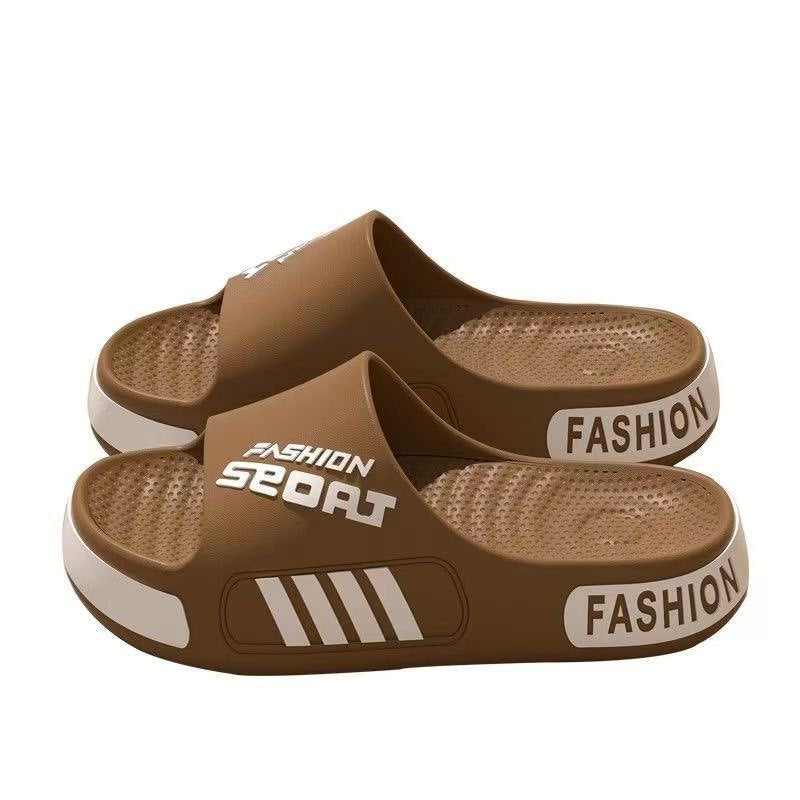 Men's summer slippers - plus size, outdoor wear, home, bathroom, shower, indoor, non-slip, odor-resistant, beach sandals, household slippers for men