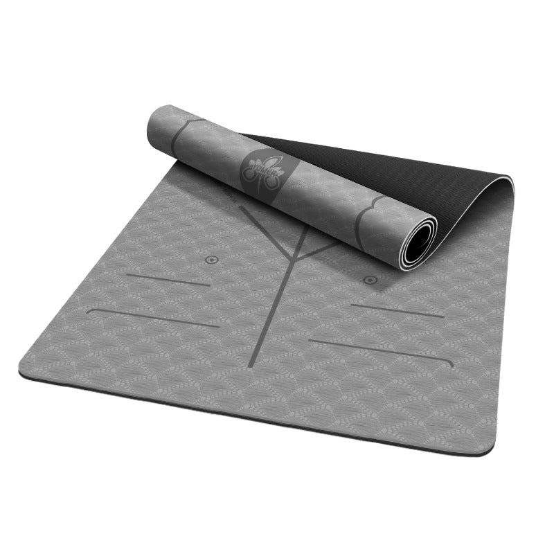 Professional tpe yoga mat for men - non-slip, grip-friendly, silent, home gym soundproofing mat, extra wide yoga mat