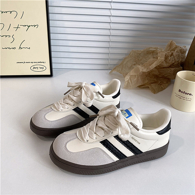 Hong kong styleretroniche style german training shoes for women 2026 summernew arrivalpopularwhite shoeseasiest for match breathable casual sneakers