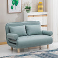 Foldable and detachable washable small apartment living room minimalist modern double/single multifunctional cat paw leather sofa bed - free shipping