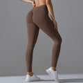 European and american high-waisted butt-lifting compression leggings for women - seamless yoga pants for running and training, quick-drying, breathable, stretchy, tummy control fitness pants