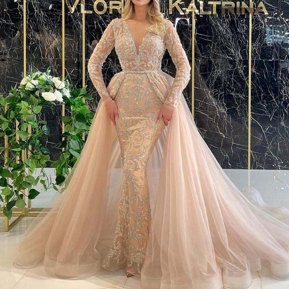 spring new arrivals: european & american style wedding dresses - elegant bridal gowns with train, french-inspired minimalist long sleeve formal dresses