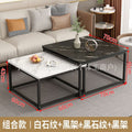 Accessible luxury square coffee table living room rental house for home small table casual modern small apartment tea table new arrival small coffee table