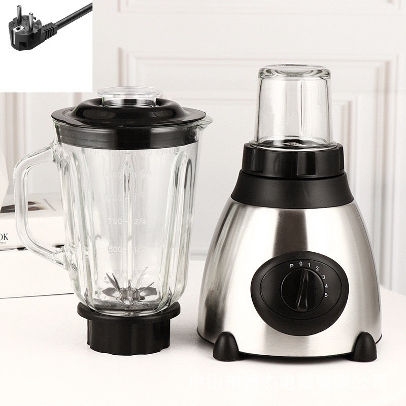 2-in-1 glass blender: high-speed blender, juicer, multifunctional food processor, and baby food grinder
