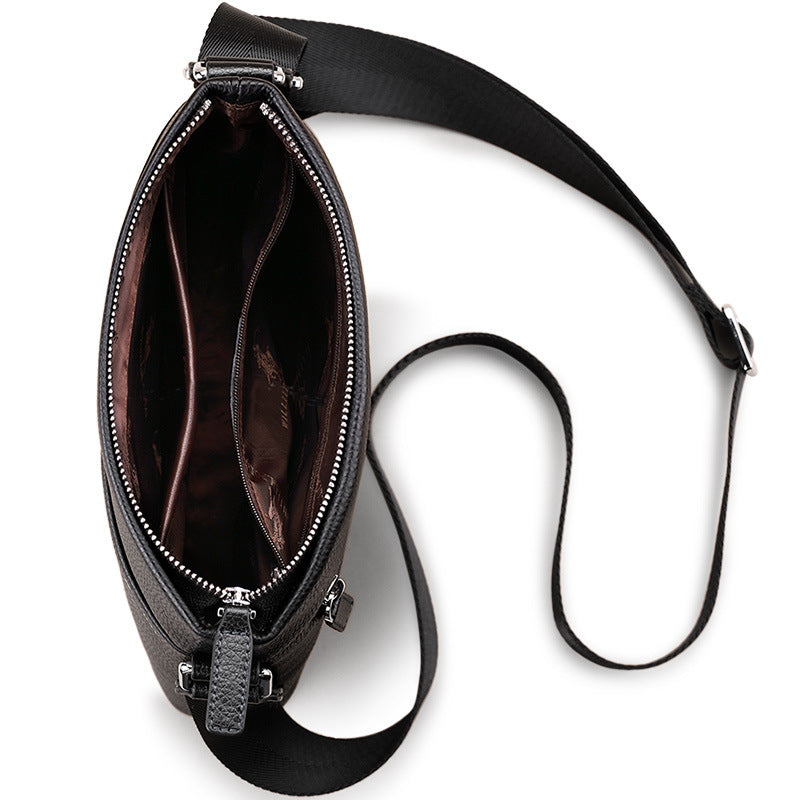 Emperor Paul shoulder bag men's leather vertical messenger bag business pure cowhide casual men's briefcase men's bag