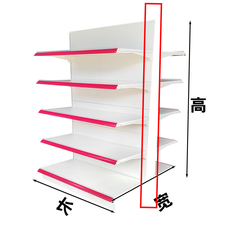 Shelf Supermarket Thickened Convenience Store Shelf Single Double-sided Multi-layer Hole Board Pharmacy Stationery Store Supermarket Shelf Display Shelf