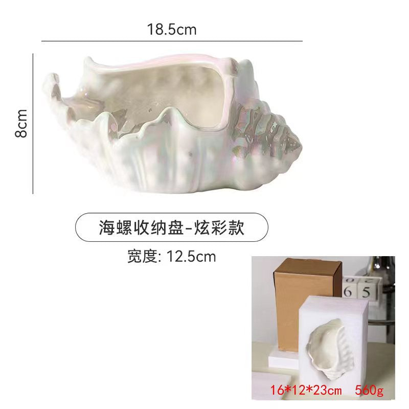 Ashtray accessible luxuryfor homeliving room ornamentsinsclassy sense conch creative ceramic easy to clean ashtray office