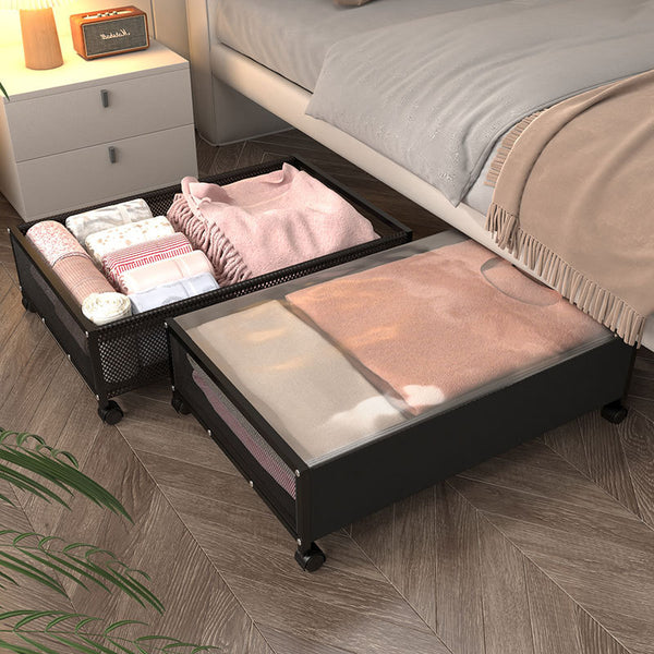 Under Bed Storage Box Under Bed Shelf Under Sofa Clothing Storage Toy Storage Box Pulley Organizing Box