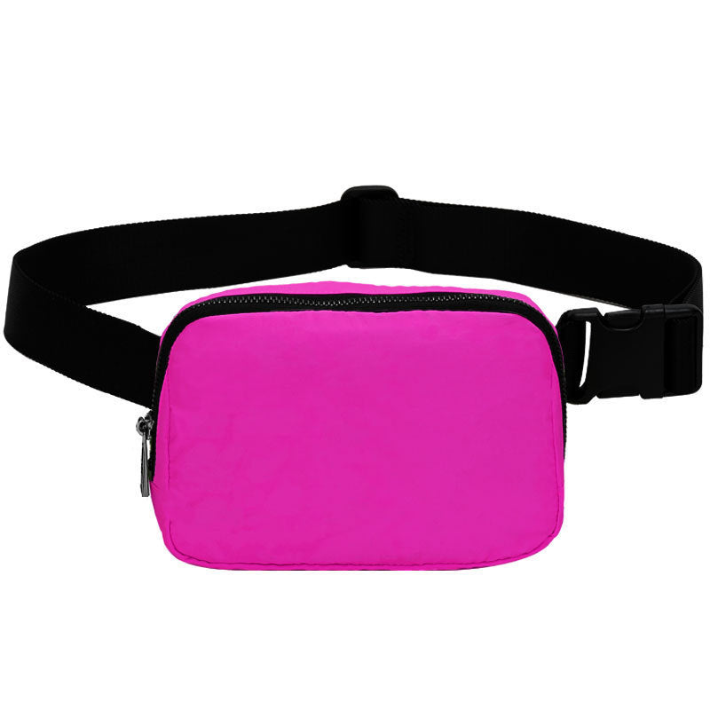 customized Lulu same fanny pack outdoor sports messenger bag mobile phone bag nylon running fitness bag