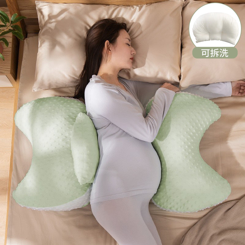 Pregnancy pillow - back support, side sleeper, belly support, side sleeping pillow, pregnancy sleep aid, hug pillow, cushion supplies, backrest pillow
