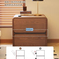 Langyu jia accessible luxury modern casual storage for home bedside cabinet bedroom narrow small ultra small leather leather solid wood