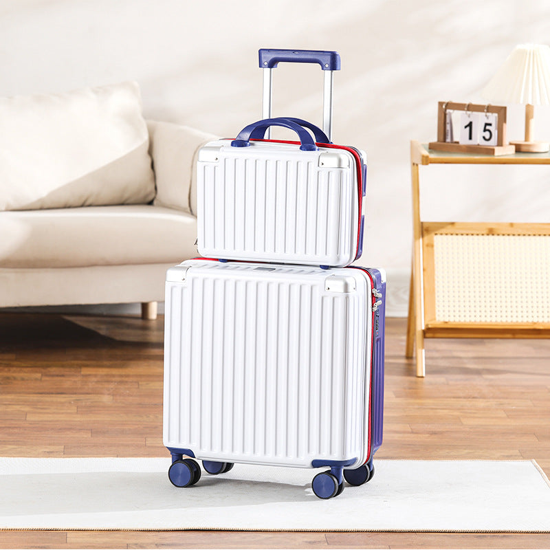 New multi-functional small and lightweight child and mother box universal wheel boarding case 18-inch password box strong and durable trolley case