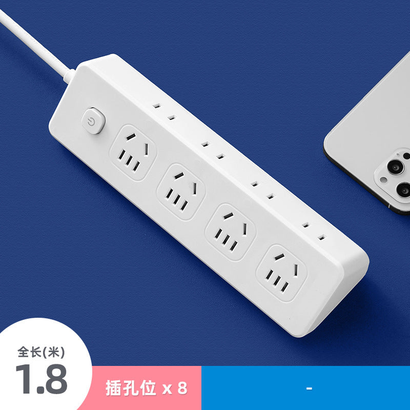 Side socket multi-function power strip with long cable usb plug-in board plug-in board for home student dormitory drag-in board