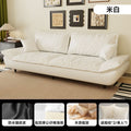 Fabric sofa living room small apartment modern casual straight row double cat scratching leather accessible luxury sailboat sofa