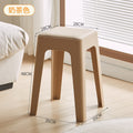 Extra thick plastic stool thickenedfor homemoderncasual living room stackable long sitting plaid chair tall round stool bench