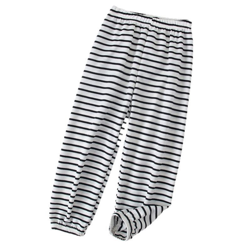Kids cool shake new arrivalsummerstripesplaidcasual pants spring & fall mother and child drapedstripesanti-mosquito pants