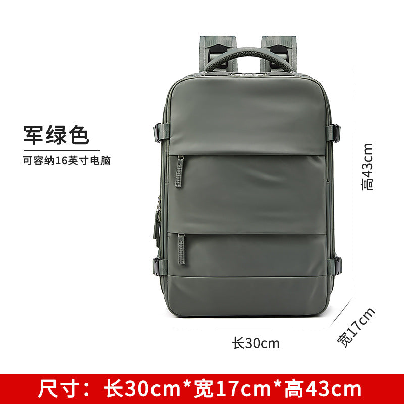 New travel backpack women's large-capacity wet and dry separation luggage business trip computer backpack men's middle school student schoolbag