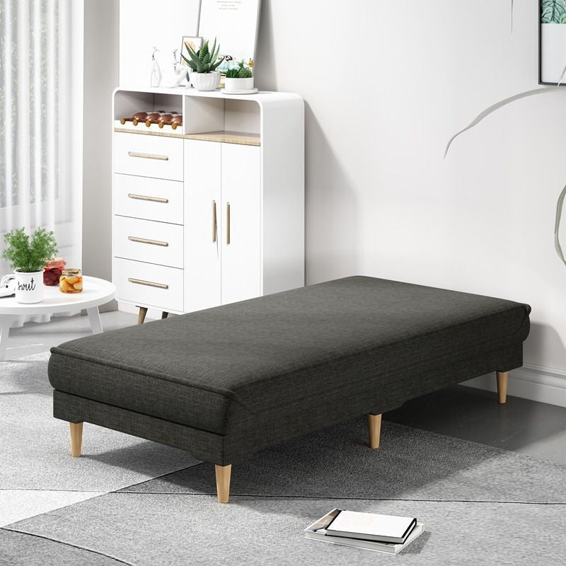Balcony sofa bed all-in-one dual-purpose widened patchwork bed single bed adult chaise lounge side bed extension bed end stool