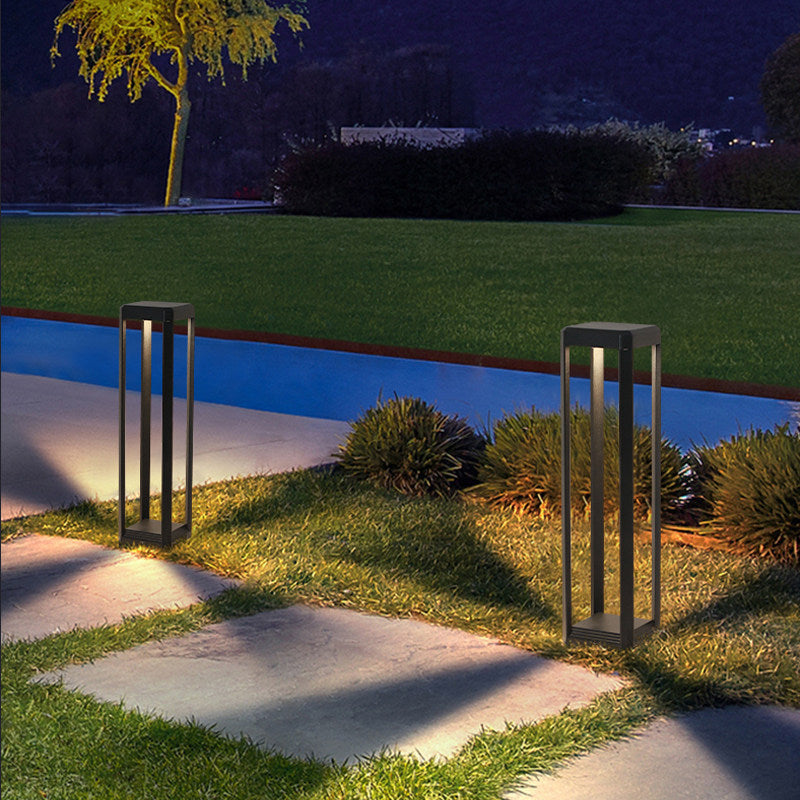 Outdoor solar lights, lawn lights, waterproof ground lights, modern minimalist villa courtyard lights, landscape lights, park lights