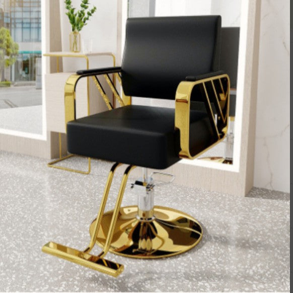 Hairdressing shop barber shop chair hair salon special adjustablerotateaccessible luxury stainless steel trendy store fashion hair cutting chair seat
