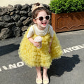 Girls'  dress - kids' sundress cake dress - baby birthday party chic girl princess dress - korean style long dress
