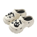 Thick sole heightened crocs popular women's outwear office non-slip breathable operating room toe half slippers women's summer
