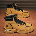 Boots for men 2025 spring new arrival british style retroworkwear rhubarb boots men's high-top outdoor waterproof leather boots