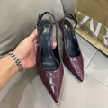 Za2026new arrival pointed toe stiletto pumps high heels back empty back strap fashion sandals accessible luxuryfashion high heels