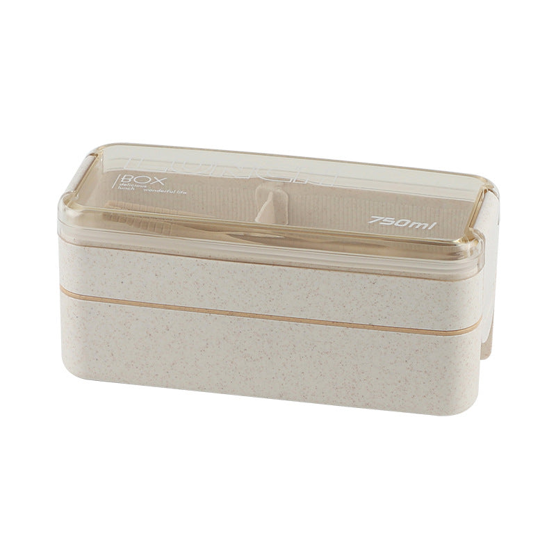 double-layer lunch box, microwaveable, special lunch box for office workers, lunch box, fat-reducing light meal box