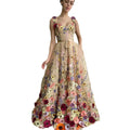 fashionnew arrival  independent station women's stereo flower fashion embroidered flower hip-covering sexy dress