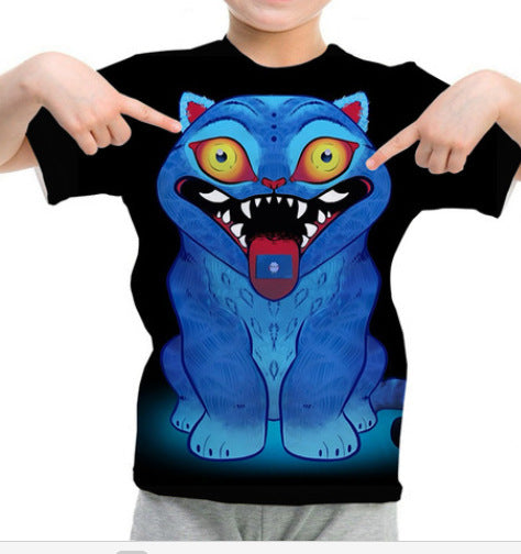 Witcher boy group 3d digital printing cross-border overseas casual loosefashion t-shirt k-pop girls t-shirt